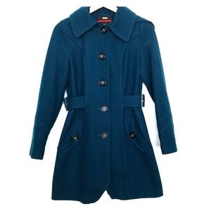 Miss sixty teal green  flare pea coats